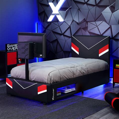 rocker bed frame|x rocker twin gaming bed.